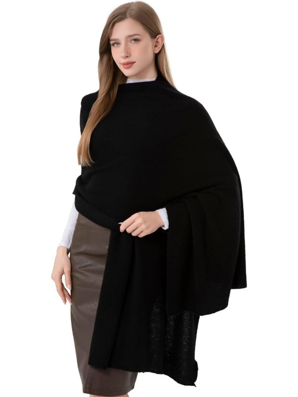 Soft Cashmere Wrap Scarf Stole for Women | Extra Large Travel Blanket Shawl